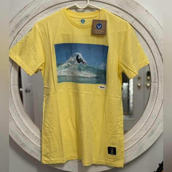 Vast Yellow Graphic T-Shirt for Men - Picture 1 of 4